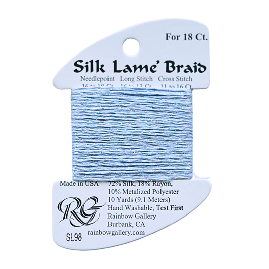 Silk Lamé Braid SL98 Pale Antique Blue