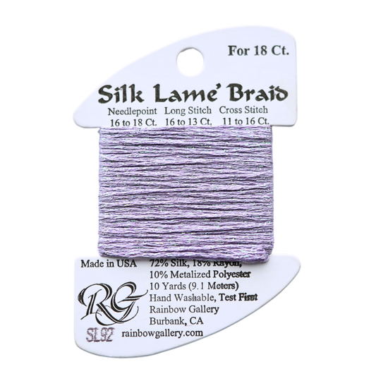 Silk Lamé Braid SL92 Lite Lilac