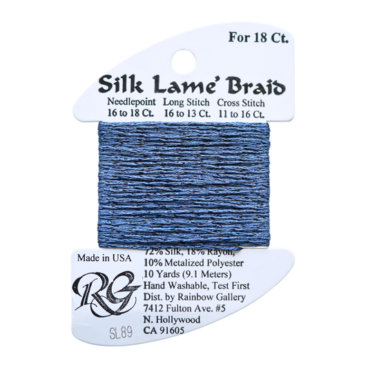 Silk Lamé Braid SL89 Blue Jeans