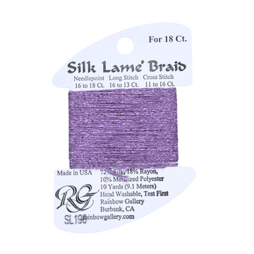 Silk Lamé Braid SL196 Orchid Mist