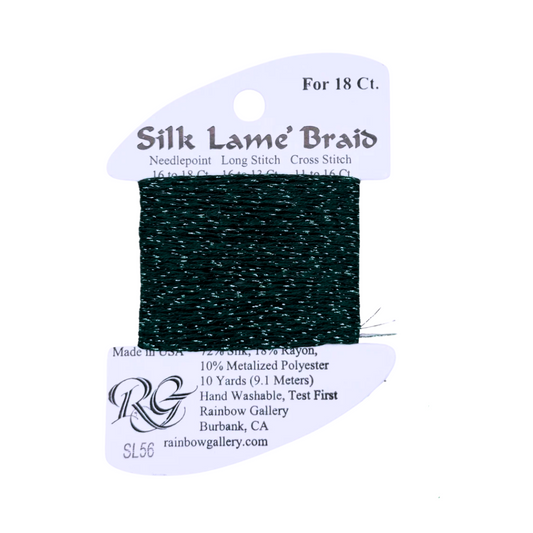 Silk Lamé Braid SL56 Forest Green