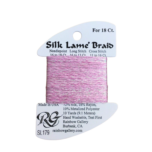 Silk Lamé Braid SL179 Cotton Candy