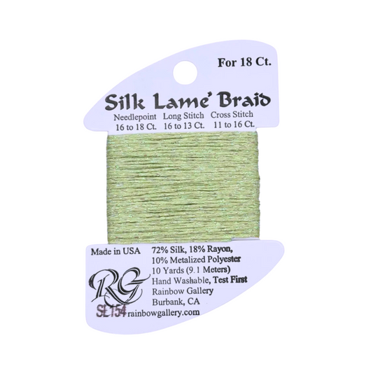 Silk Lamé Braid SL154 Misty Green