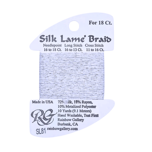 Silk Lamé Braid SL81 Platinum