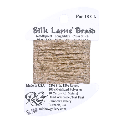 Silk Lamé Braid SL149 Desert Sand