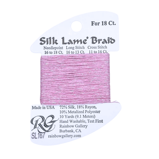 Silk Lamé Braid SL167 Pink Lady