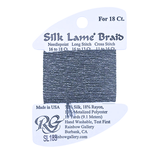 Silk Lamé Braid SL183 Grey Stone