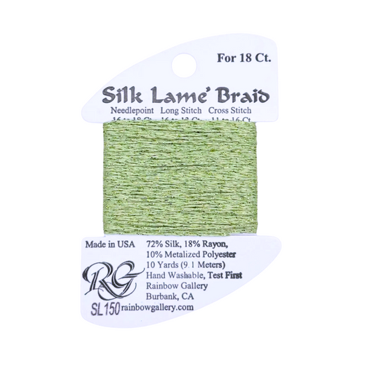 Silk Lamé Braid SL150 Daiquiri Green