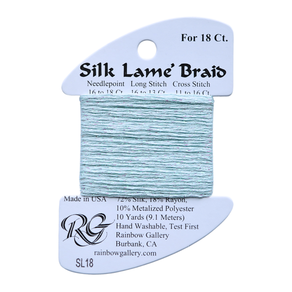 Silk Lamé Braid SL18 Surf Blue – Rachel Barri Designs Inc.