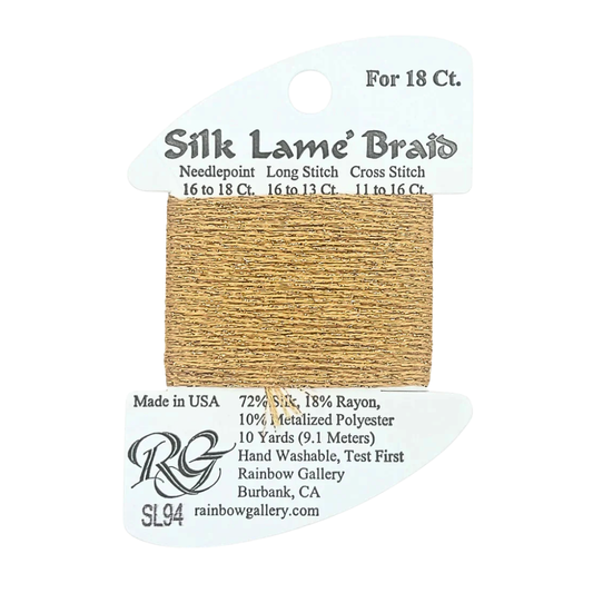 Silk Lamé Braid SL94 True Gold