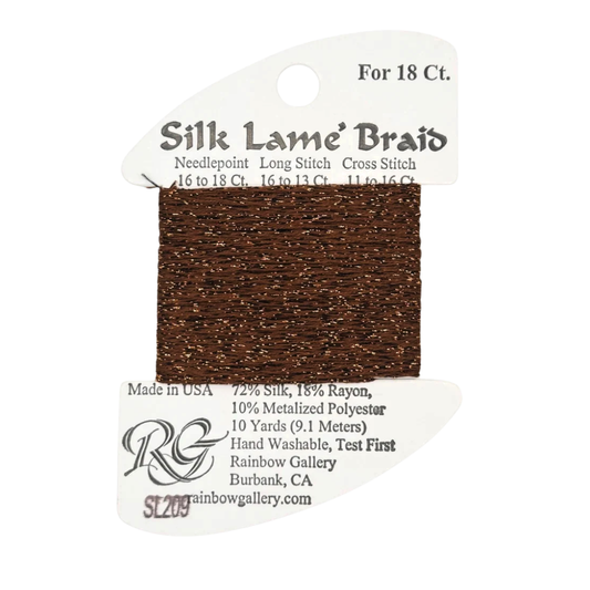 Silk Lamé Braid SL209 Ginger Bread