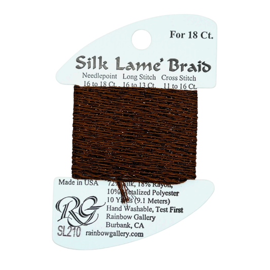 Silk Lamé Braid SL210 Cappuccino