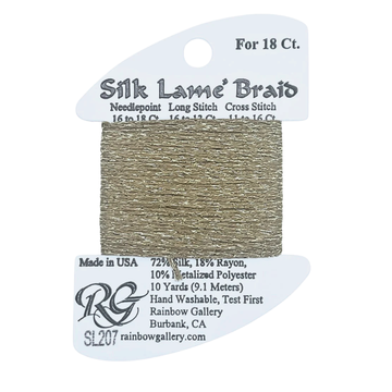 Silk Lamé Braid SL207 Prairie Dust