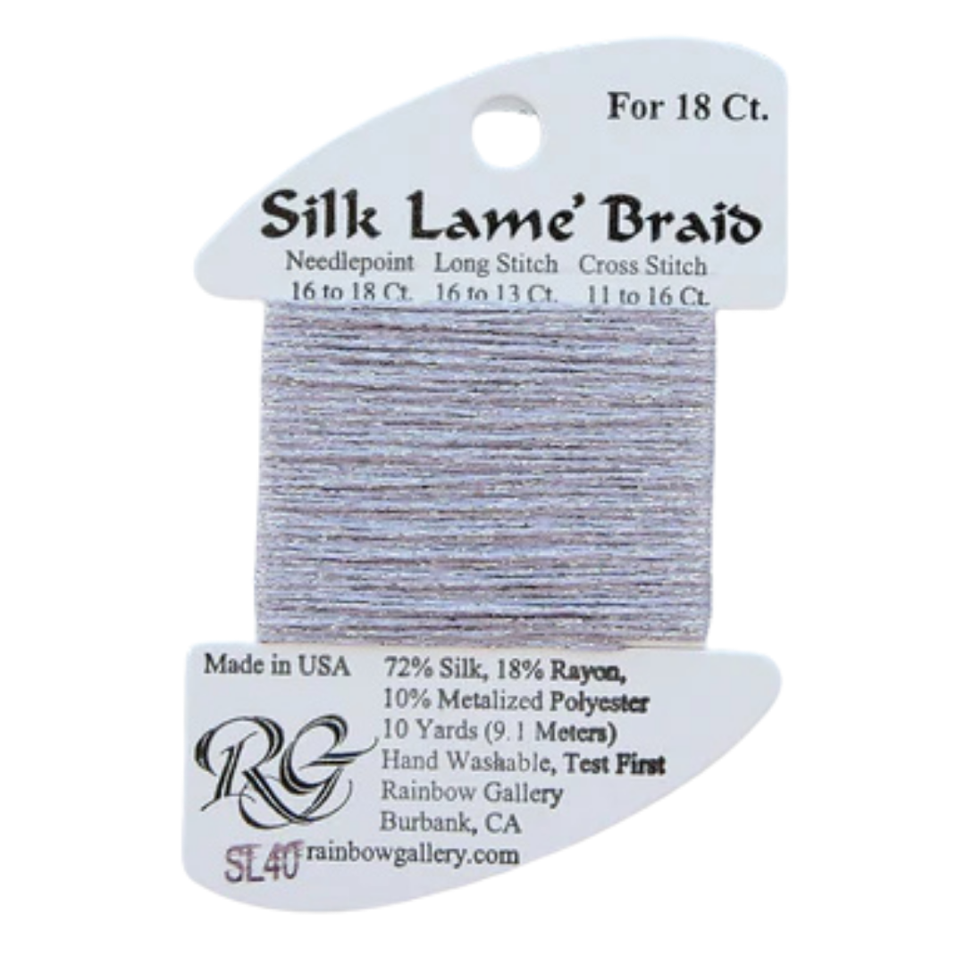 Silk Lamé Braid SL40 Dove Grey – Rachel Barri Designs Inc.