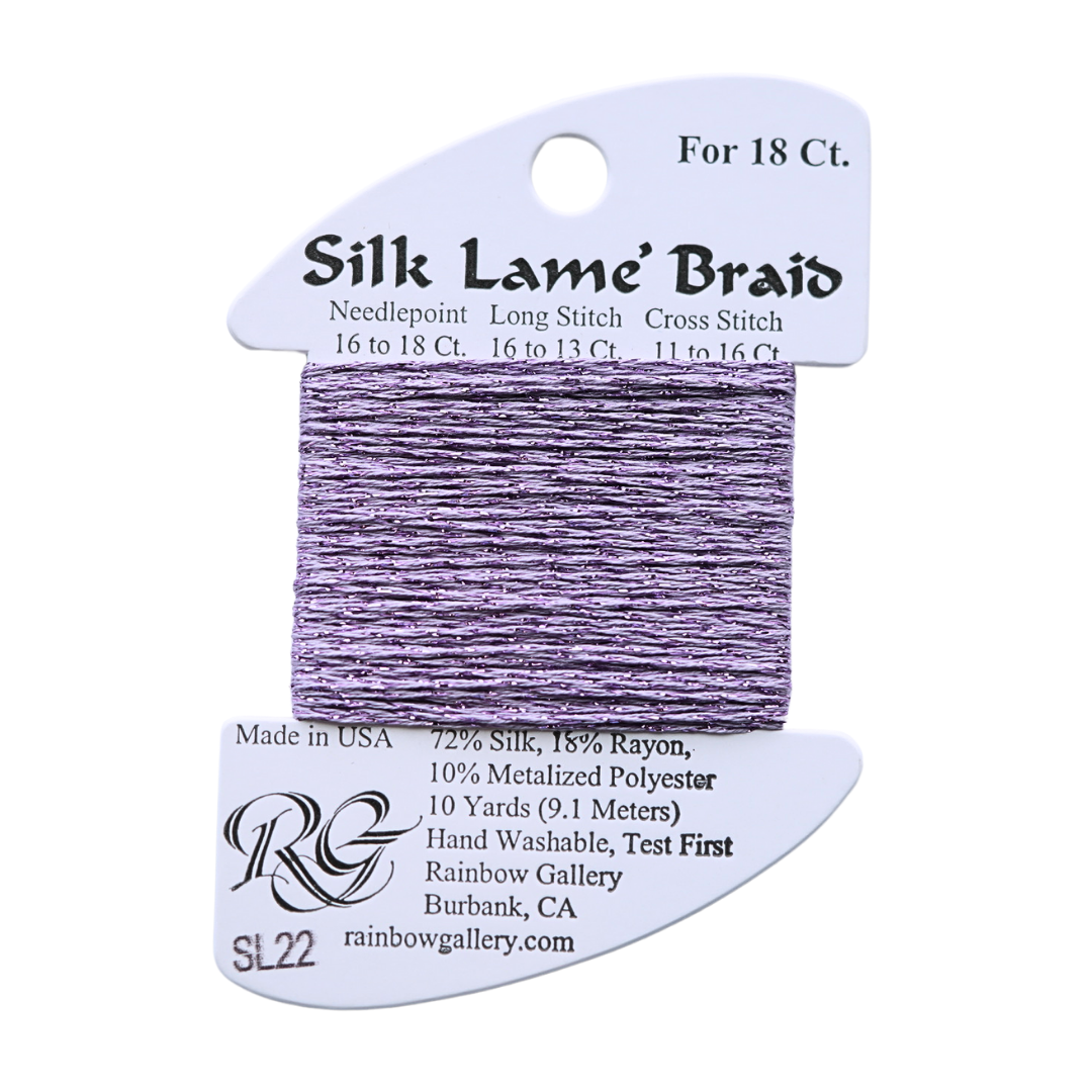 Baid Thread Silk Lamé Braid SL22 Lavender – Rachel Barri Designs Inc.