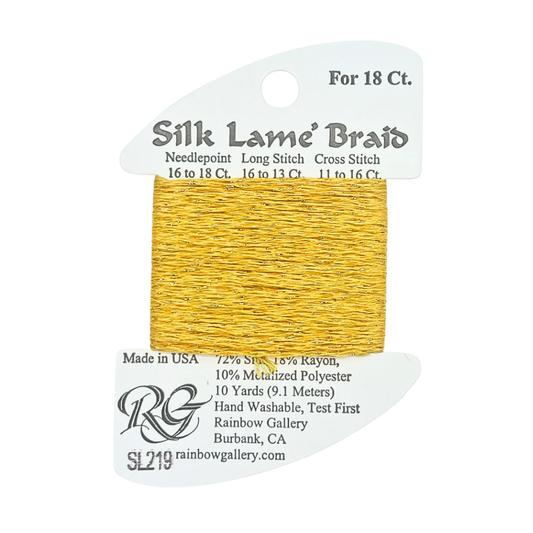 Silk Lamé Braid SL219 Sunset Gold
