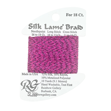 Silk Lamé Braid SL233 Festival Fuchsia
