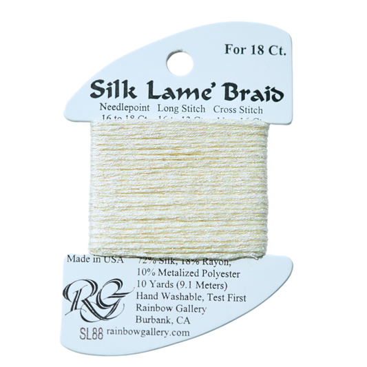 Silk Lamé Braid SL88 Lemon Lite