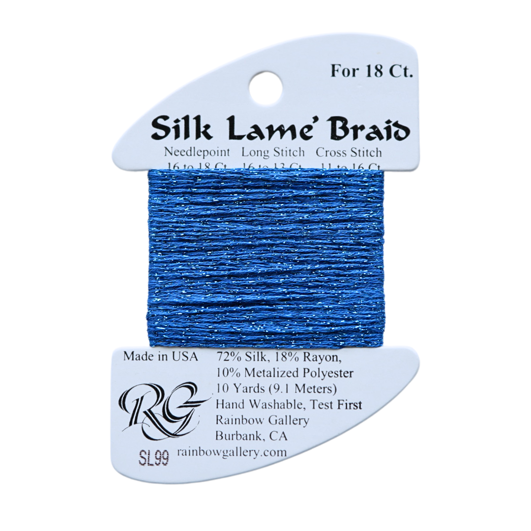 Baid Thread Silk Lamé Braid SL99 Classic Blue – Rachel Barri Designs Inc.