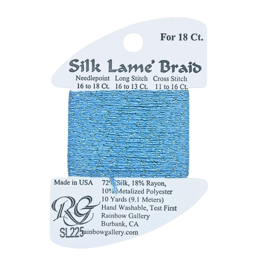 Silk Lamé Braid SL225 Forever Blue