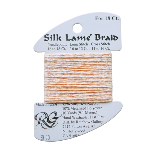 Silk Lamé Braid SL70 Lite Peach