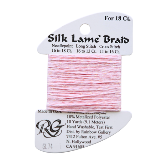 Silk Lamé Braid SL74 Pale Pink