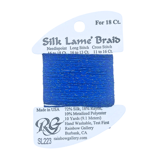 Silk Lamé Braid SL223 Crystal Blue
