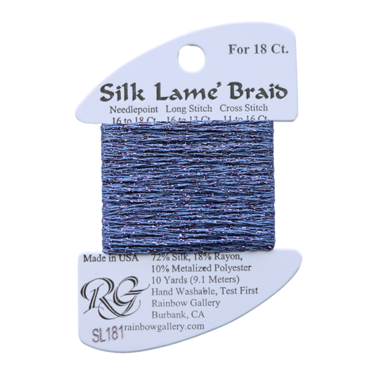 Silk Lamé Braid SL181 Hydrangea