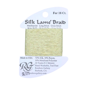 Silk Lamé Braid SL171 Mellow Yellow