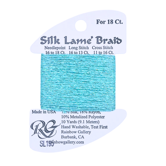 Silk Lamé Braid SL195 Marine Blue