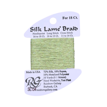Silk Lamé Braid SL154 Misty Green