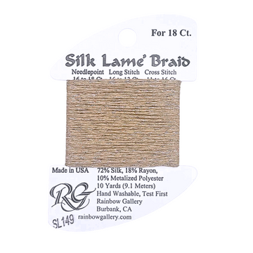 Silk Lamé Braid SL149 Desert Sand