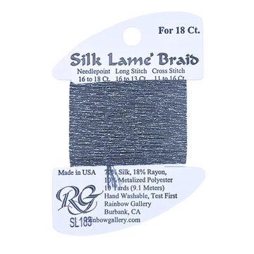 Silk Lamé Braid SL183 Grey Stone