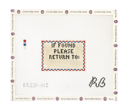 If Found Please Return To: