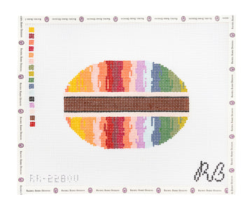 Rainbow Stripe Oval