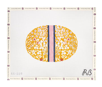 Golden Hour Flower Oval