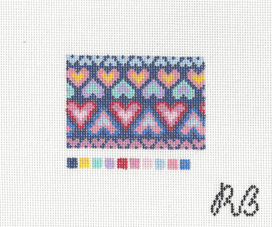 Rainbow Hearts - Bag Tag