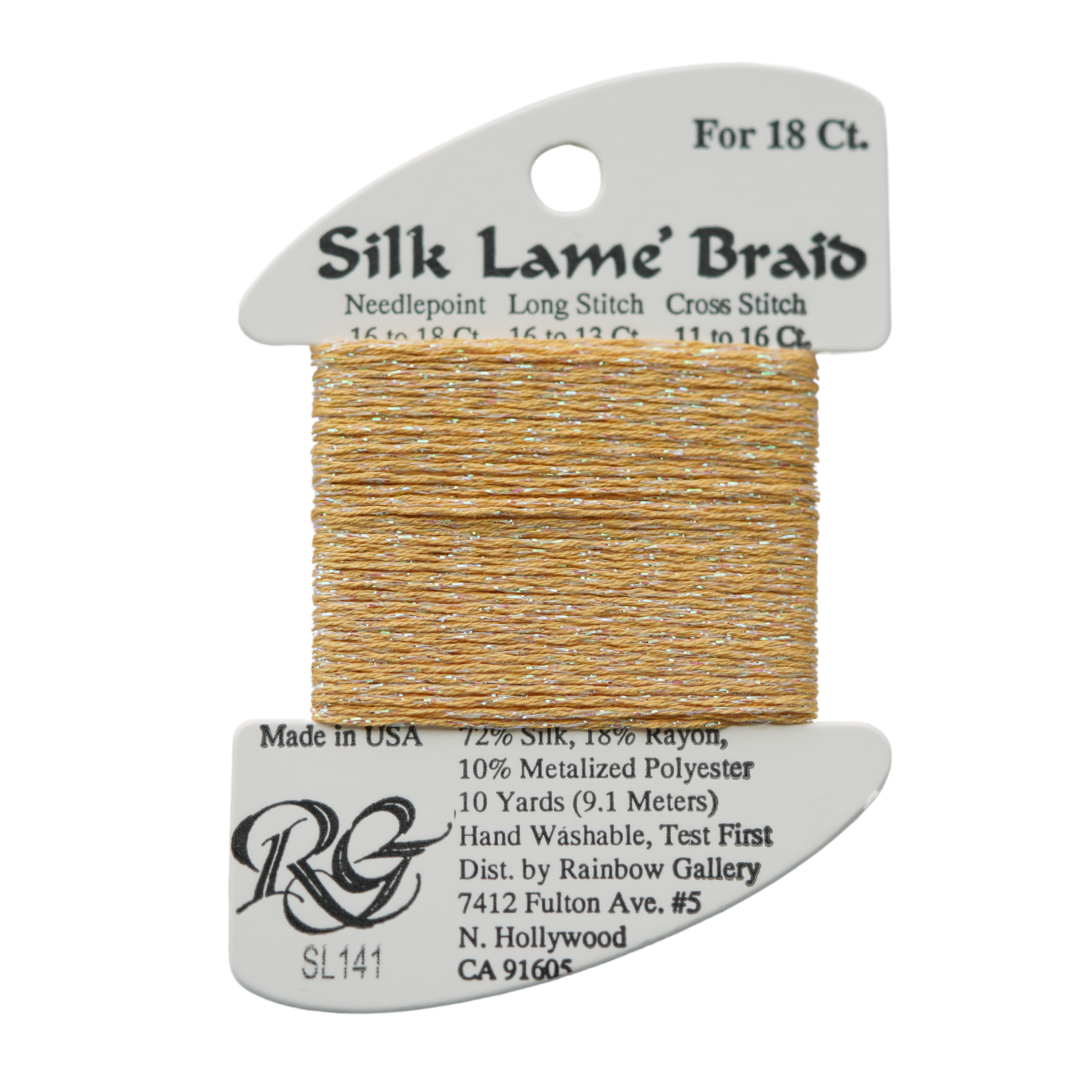 Silk Lamé Braid SL141 Pineapple Rachel Barri Designs Inc.