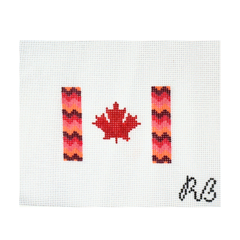 Canadian Bargello Flag