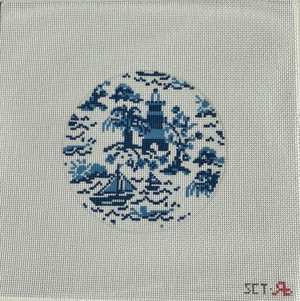 SCT & RBD - Summer Toile Round – Rachel Barri Designs Inc.